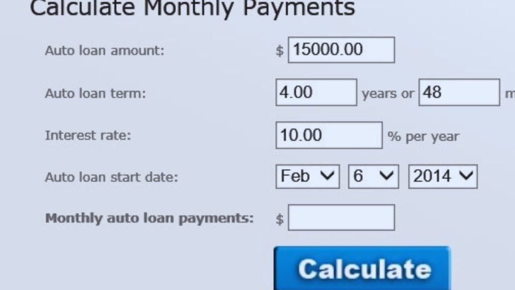 Auto Loan Calculator