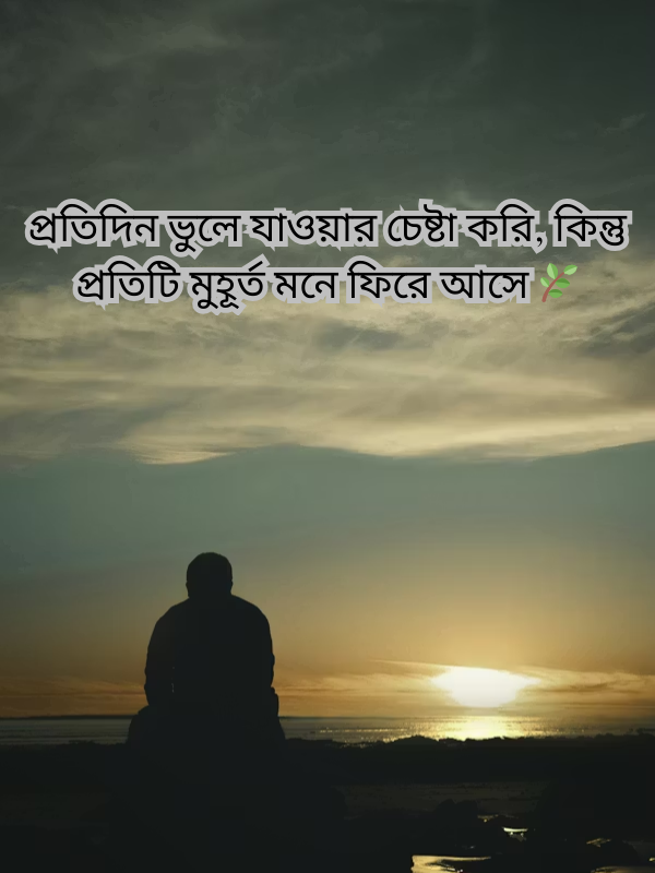 প্রতিদিন ভুলে যাওয়ার চেষ্টা করি, কিন্তু প্রতিটি মুহূর্ত মনে ফিরে আসে 🌿.png