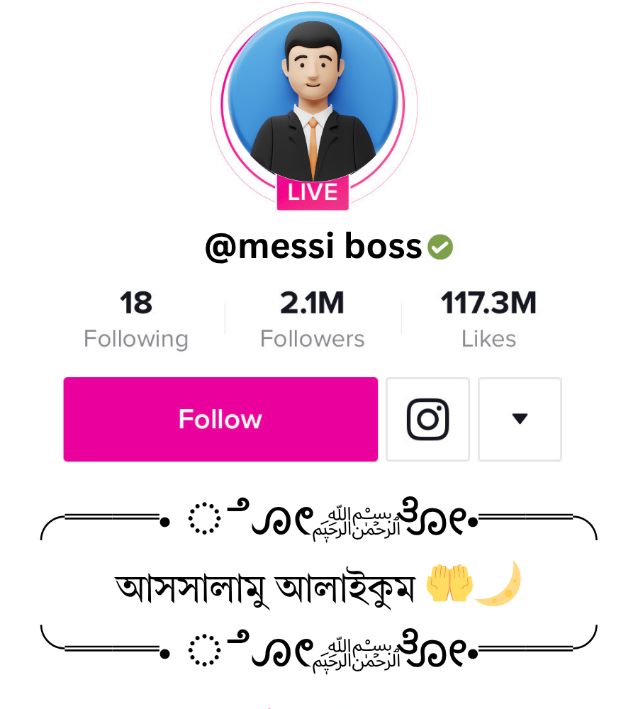 স্টাইলিশ টিকটক বায়ো ইসলামিক