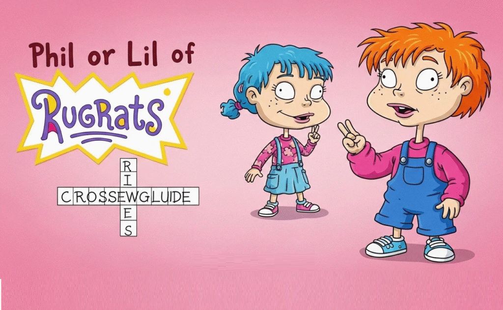 Phil or Lil of Rugrats Crossword Image