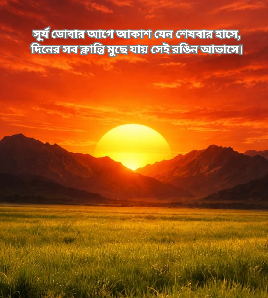 Sunset & Evening 2 Line Kavita